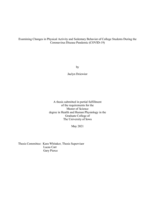 Examining changes in physical activity and sedentary behavior of college students during the coronavirus disease pandemic (COVID-19)