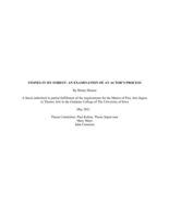 Stones in my forest: an examination of an actor's process