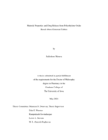 Material Properties and Drug Release from Polyethylene Oxide Based Abuse-Deterrent Tablets