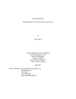 Vital compositions: Writing matter in Victorian literature and culture