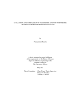Evaluation and comparison of parametric and non-parametric methods for driving behavior analysis