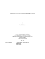 Ventilation in university classrooms during the COVID-19 pandemic