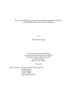 Jean Coulthard’s Lyric sonatina for bassoon and piano: an introduction and critical edition