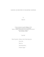 Sampling and recovery on parametric manifolds