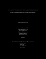 Ionic liquids with special functionalities in the bulk and at interfaces: structural and dynamical properties
