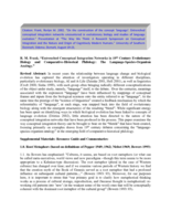 On the construction of the concept ‘language’: Entrenched Conceptual Integration Networks Encountered in Evolutionary Biology and Studies of Language Evolution