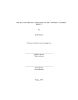 The role of surface completion on the convexity context effect