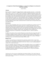 A Comparison of Head-Mounted Displays vs. Large-Screen Displays for an Interactive Pedestrian Simulator