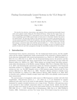 Finding Gravitationally Lensed Systems in the VLA Stripe 82 Survey