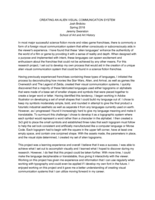 Creating an Alien Visual Communication System