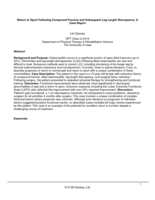 Return to Sport Following Compound Fracture and Subsequent Leg Length Discrepancy: A Case Report