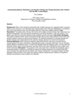 Incorporating Balance, Resistance, and Aerobic Training into Therapy Sessions with a Patient who has MS: A Case Report