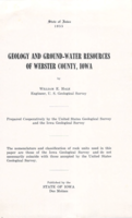 Geology and ground-water resources of Webster County, Iowa