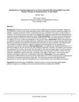Modification to Treatment Approach in an Active Individual After Partial Relief from Initial Physical Therapy for Hamstring Injury: A Case Report