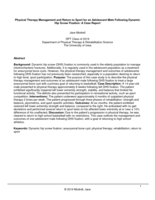 Physical Therapy Management and Return to Sport for an Adolescent Male Following Dynamic Hip Screw Fixation: A Case Report