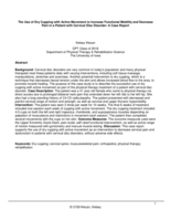 The Use of Dry Cupping with Active Movement to Increase Functional Mobility and Decrease Pain in a Patient with Cervical Disc Disorder: A Case Report