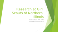 Research at Girl Scouts of Northern Illinois