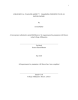 Child Dental Fear and Anxiety: Examining the Effects of an Intervention