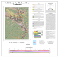 Surficial Geologic Map of the Orchard 7.5' Quadrangle, Floyd and Mitchell Counties, Iowa