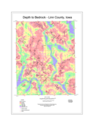 Depth to bedrock - Linn County, Iowa