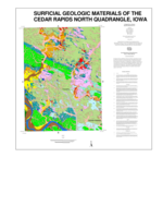 Surficial geologic materials of the Cedar Rapids North Quadrangle, Iowa
