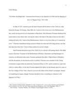 “To Follow the Bright Star”: American Involvement in the Spanish Civil War and the Shaping of the U.S. Popular Front, 1937-1938