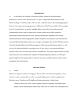 The Use of "Wienerisch" in Der Rosenkavalier: A Dialect Analysis