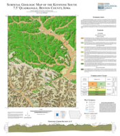 Surficial Geologic Map of the Keystone South 7.5' Quadrangle, Benton County, Iowa