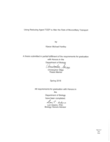 Using Reducing Agent TCEP to Alter the Rate of Mucocilliary Transport