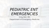 Pediatric ENT Emergenices