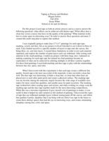 Taping as Process and Medium