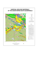 Surficial geologic materials of the Cedar Rapids South Quadrangle