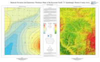 Bedrock Elevation and Quaternary Thickness Maps of the Keystone South 7.5' Quadrangle, Benton County, Iowa