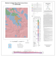 Bedrock Geologic Map of the Greene (Iowa) 7.5' Quadrangle, Butler and Floyd Counties, Iowa