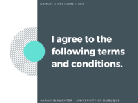 I Agree to the Following Terms and Conditions, a Privacy Discussion