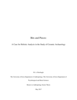 Bits and Pieces: A Case for Holistic Analysis in the Study of Ceramic Archaeology