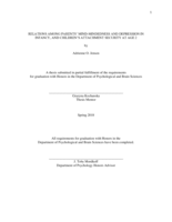 Relations Among Parents' Mind-Mindedness and Depression in Infancy, and Children's Attachment Security at Age 2