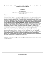 The Utilization of Bioness L300+ as an Adjunct to Physical Therapy Treatment for a Patient with Left Hemiparesis: A Case Report