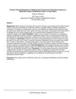 Physical Therapy Management of Bilateral Knee Contractures Using Serial Casting in a Medically-Complex Rehabilitation Patient: A Case Report