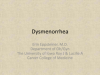 Dysmenorrhea