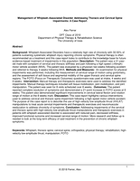Management of Whiplash-Associated Disorder Addressing Thoracic and Cervical Spine Impairments: A Case Report