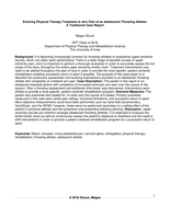 Evolving Physical Therapy Treatment in Arm Pain of an Adolescent Throwing Athlete: A traditional Case Report