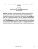 The Use of a Functional Electrical Stimulation Bike in an Individual with a Left-sided Stroke: A Case Report
