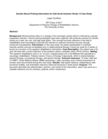 Aerobic Neural Priming Intervention for Sub-Acute Ischemic Stroke: A Case Study