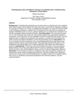 Developmental, Gait, and Balance Training in an Individual with a Vertebral Artery Dissection: A Case Report
