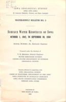 Surface water resources of Iowa for period October 1, 1942, to September 30, 1950