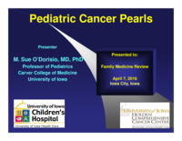 Things You Can't Miss: Common Presenting Factors of Pediatric Cancers