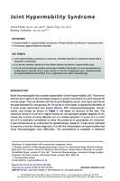 Recognizing, Diagnosing and Treating Benign Joint Hypermobility