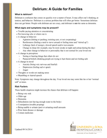 Palliative-End of Life Topic: Managing Neuropsychiatric Symptoms