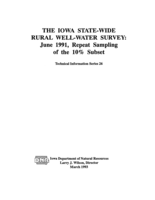 The Iowa state-wide rural well-water survey: June 1991, repeat sampling of the 10% subset